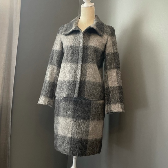 Talbots Buffalo Plaid Mohair/Alpaca Suit Set. - Picture 6 of 13